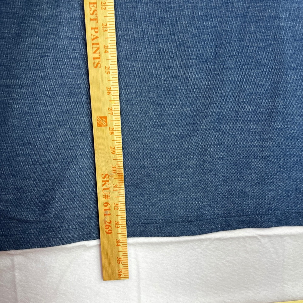 Carhartt Mens 3XL Tall Blue Heathered Short Sleeve Pocket Polo Original Shirt - Picture 5 of 7